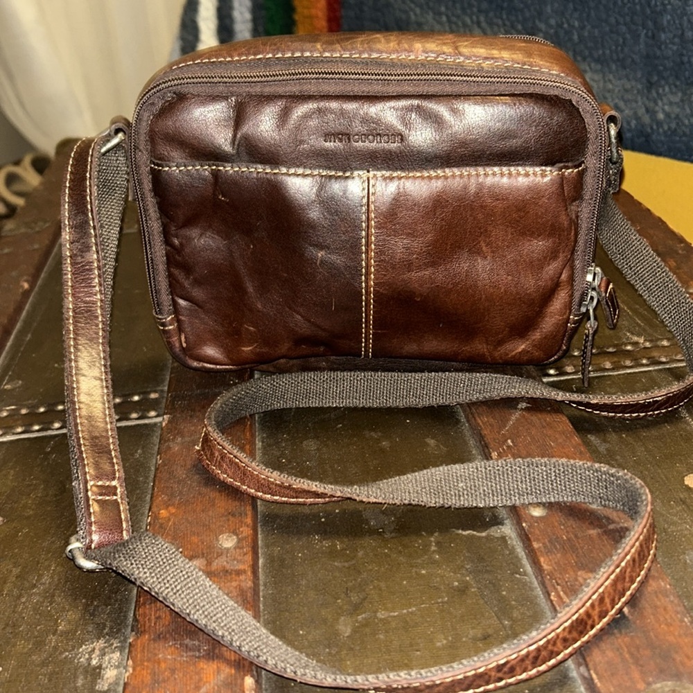 Jack Georges buffalo leather bag 💼
